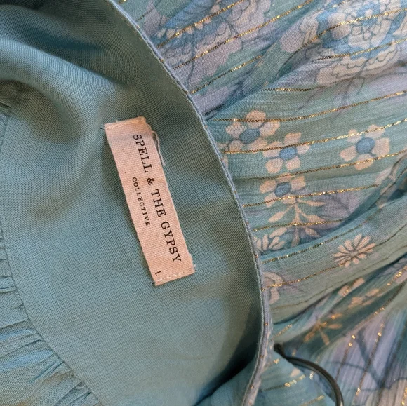 Spell Mystic Strappy Dress (Revolve blue) - Picture 6 of 8